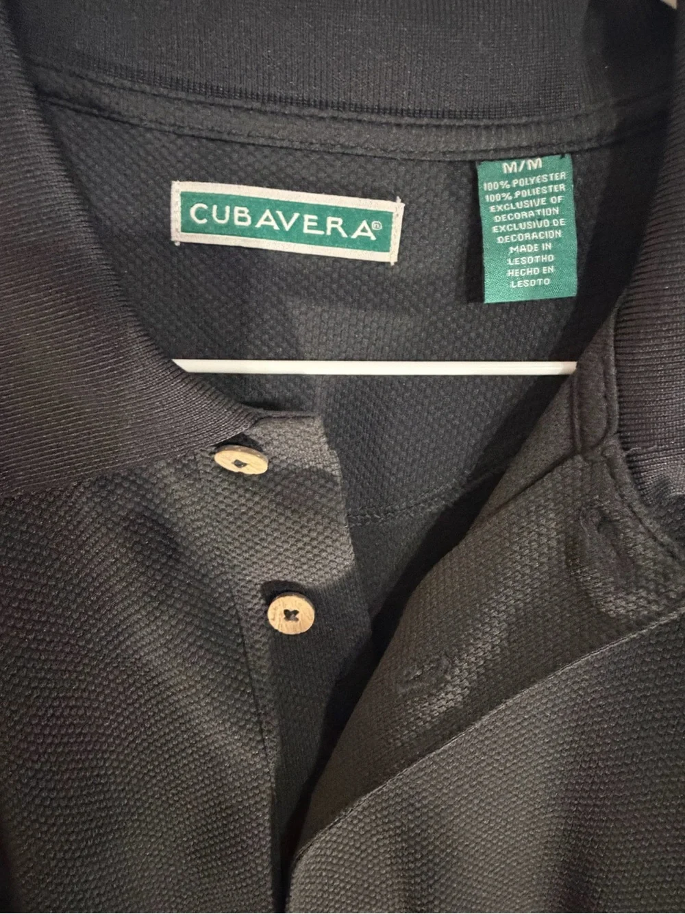 Cubavera Men’s Black Short-Sleeve Polo
